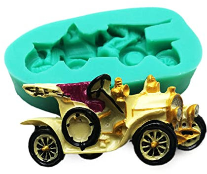 Fondant-Formen, Auto, Silikonmaterial, Schokoladenformen, Küchen-Backzubehör, Kuchen-Backzubehör, 9 Stile, Silikon-Keksformen