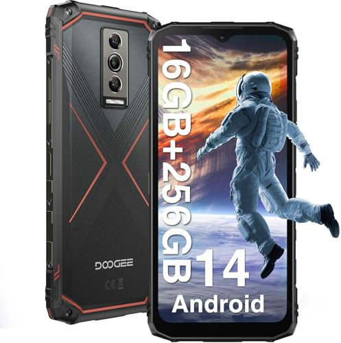 DOOGEE Blade 10 Pro Rugged Smartphone Android 14,16GB+256GB/2TB,10.7mm Ultra-thin Rugged Phone,6.56 HD+ 90Hz,50MP+8MP,3 Cards Slots,Dual SIM Unlocked Mobile Phones,Waterproof Phone,Face ID/NFC/GPS