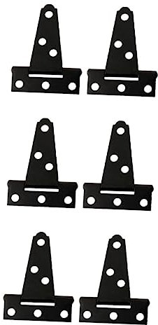 Hoement 3 Sätze Scharniere Aus Echtem Kohlenstoffstahl Türscharniere Für Die Beschichtung Von Scheunentoren Zu Hause Einfach Zu Verwendende Installation 6 Stück * 3