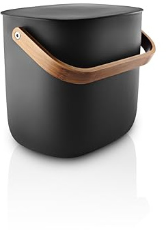 Eva Solo | Reflect Recycling Waste Bin 6 L / 1.5 Gallon | Efficiently Separate and Recycle Waste Bin in Small Size | Support Circularity and Composting | Smart Automatic Lid Balance | Black