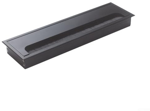Cable Organize Hole Cover Outlet Square Desk Cable Hole Cover Desktop Wire Box, Sleek Square Grommet For Cables Design To Maintain Aesthetic Appeal In Any Setting(Black)
