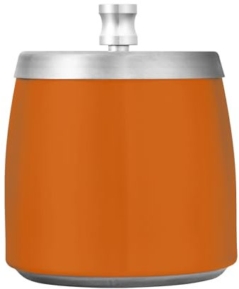 Cenicero para exteriores con tapa para cigarrillos, color naranja quemado, cenicero para cigarrillos, resistente al viento, cenicero fresco para balcón, patio, oficina, interior