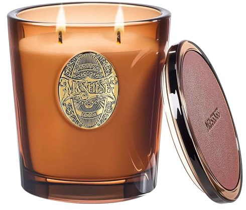 M&SENSE Duftkerze Groß Espresso-Heißfudge|560g Duftkerzen im Glas Natürliche Soja-Kerze|2-Docht,110 Stunden Brenndauer|Kerzengeschenke für Weihnachts,Geschenke für Frauen