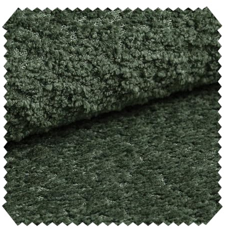 novely® CORIO Luxus Bouclé-Möbelstoff mit 3D-Struktur, UV-beständiger Polsterstoff, Meterware 1lfm | Farbe: 20 Dunkelgrün