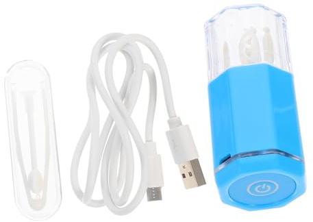 HEMOTON Elektrischer Biologischer Linsenreiniger für Brillen und Kontaktlinsen mit USB Kabel Tragbarer Abs Augenreiniger für Büro und Zuhause