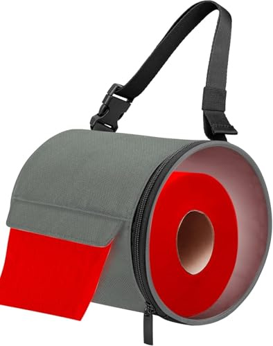 Moxluck Toilet Paper Holder, Hanging Toilet Paper Dispenser Water & Dust-Proof Bathroom Containers, Foldable Roll Storage Bag and Adjust Dual Buckles Straps (Grey-1)