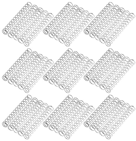 Operitacx Ressorts de Stylo en Acier Inoxydable 0,4 Mm X 4 Mm X 30 Mm Lot de 100 Ressorts de Compression pour Remplacement Mécanisme Clic Stylo à Bille Fourniture Scolaire