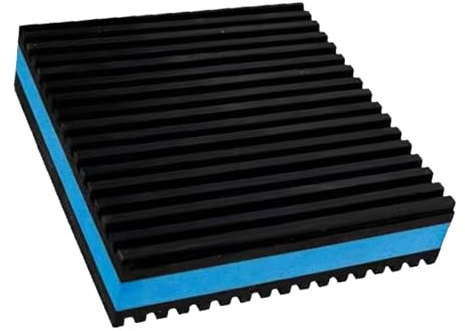 ZGUZMCMK 4 Stück Anti Vibration Pad Dämpfungsmatte Waschmaschine Möbelunterlage Schallschutzmatte aus EVA für Fitnessstudio Büro Schlafzimmer, 15 Cm X 15 Cm X 2.23