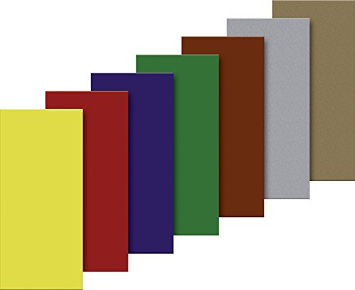 Gütermann / KnorrPrandell 8301090 - Verzierwachsplatten uni, 10 Stück 17,5 x 8 x 0,5 cm, Sortiment