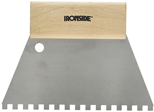 Ironside 160311 6 x 6 mm espátula dentada con mango de madera – Multicolor