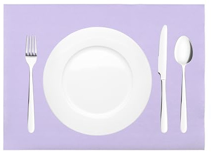 Sovie HORECA Tischset in LILA aus Linclass Airlaid, 40 x 30 cm, 100 Stück, hochwertige Einweg Platzdeckchen für Gastro, Restaurant, Catering und Hotel