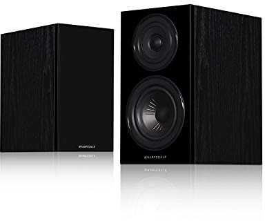 Wharfedale Diamond 12.0 - Par de Altavoces pasivos para estantería, Color Negro