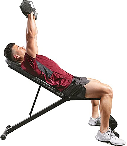 Sunny Health & Fitness SF-BH620038 Hantelbank mit verstellbarer Neigung und Neigung