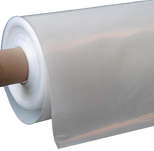 EXCOLO Treibhausfolie 8m breit, 0,18mm Starke Gewächshausfolie kristallklar, UV4 stabil, Gartenfolie, Folientunnelfolie, Frühbeet-Schutz, Tomatenhaus Folie, witterungsbeständig, lichtdurchlässig