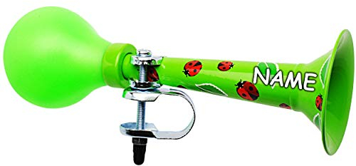alles-meine.de GmbH Fahrradzubehör Artikel & Motivwahl universal - Fahrradhupe/Soft - LAUT - süßer Marienkäfer - Tiere - inkl. Name - stabiles Metall - Ballhupe - Fahrradkl..