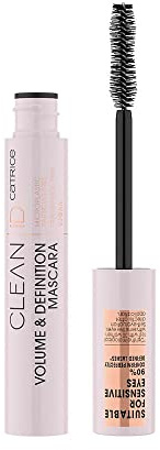 Catrice Clean ID Volume & Definition Mascara, Nr. 010, Schwarz, volumengebend, für sensible Augen/Haut, definierend, vegan, ohne Mikroplastikpartikel, Nanopartikel frei, ohne Parfüm, 1er Pack (7ml)