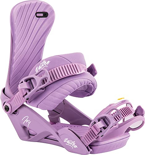 Nitro Ivy Fijaciones de Snowboard, Mujeres, Lavender, Small/Medium