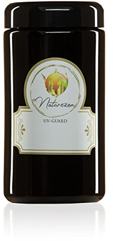 Naturezon UV-Guard, StashGuard-Gläser, UV-Glas, luftdichter, geruchsneutraler UV-Aufbewahrungsbehälter, geruchsdicht, nachfüllbar, UV-Schutz-Vorratsdose, mit weiter Öffnung, glas (500ml)