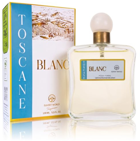 Toscane Blanc - Compatibile con Bianco Latte di Giardini di Tosc. Acqua di Colonia Intense 100 ml, Profumo ai Feromoni per Donna, Profumi Equivalenti