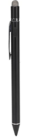 Active Stylus Pen für Touchscreens, Active Pencil Kapazitive Stylus Pens Fine Point Stylist Pen mit Clip für, Android Die Meisten Kapazitiven Touchscreens(Schwarz)