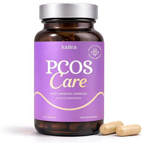 8-in-1 Inositol Complex for Women - Myo-Inositol, NAC, Maca Root, Folate & Chromium | Supports Hormone Balance, Regular Cycles & Healthy Weight Management | 120 Capsules | Kailea