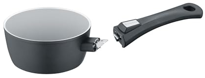 Stieltopf 16 cm (ohne Deckel), Aluminium, schwarz - b.perfect
