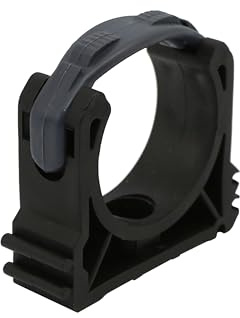 HAF 1x PVC Rohrschelle 50mm aus Kunststoff | Rohrklemme mit Verschlussbügel | Rohrhalter für PVC Rohr mit 50mm Außendurchmesser, Poolfitting, Schwimmbad, Poolverrohrung, Druckleitung, Rohrleitung