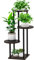 YOCOMEY Estantería de madera para plantas de 4 niveles, de metal, varios pisos, soporte para plantas, banco de flores, escaleras para plantas, estantería de pie para interior y exterior, balcón,