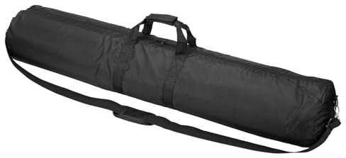 PATIKIL Estuche de Transporte para Trípode, 39.4 x 7.9 Bolsa de Trípode Acolchada de Nylon Resistente con Correas de Hombro Ajustables y Asas para Luz Paraguas Micrófono Altavoces, Negro
