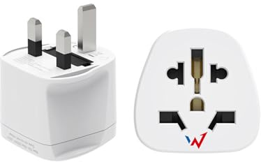 Wonder Full Power - Adaptador de Viaje - Tomas Mundo a Enchufe UK (Tipo G)