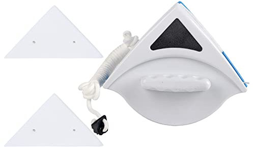 Brosse de Nettoyage de Vitres Magnétique Double Face, Outil de Nettoyage de D'essuie-Glace pour Fenêtre à Simple Vitrage d'une épaisseur de 3 à 8 Mm