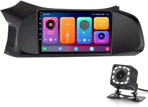 Genérico Reproductor Multimedia 2 DIN con Pantalla táctil de 9 para Chevrolet Onix (2012-2019), CarPlay y Android Auto, Radio Digital Dab/Dab+, navegación GPS, Bluetooth y Receptor de Audio Auxiliar