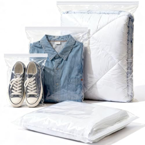 Mbsomnus Sachet Plastique Refermable 40x30 cm, 30 Pièces Pochon Plastique