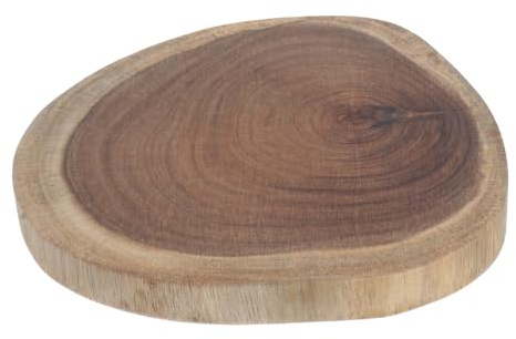 INOOMP Wooden Chopping Board with Stand for Kitchen Use Sturdy Fruit and Vegetable Cutting Board for Everyday Food Preparation Random Color
