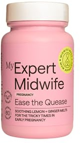 My Expert Midwife Ease The Quease Soothing Ginger Melts, Help Manage Morning Sickness in Pregnancy, Natural and Safe Relief from Nausea, Food Supplement - 60 Tablets (Pack of 1)