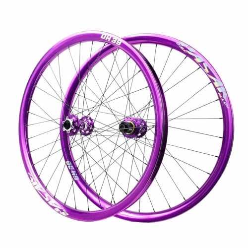 26 27,5 29 XC/DH Mountainbike Boost Laufradsatz, Steckachse 15 * 110/12 * 148mm, Aluminiumfelgen, 1.95-3.0 Reifen, Scheibenbremse Vorne Und Hinten, 7-12-fach Kassette, 360 Klicks(Purple,26)