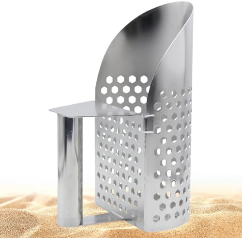 Sand Scoop For Metal Detecting, Stainless Steel Metal Detector Sand Scoop