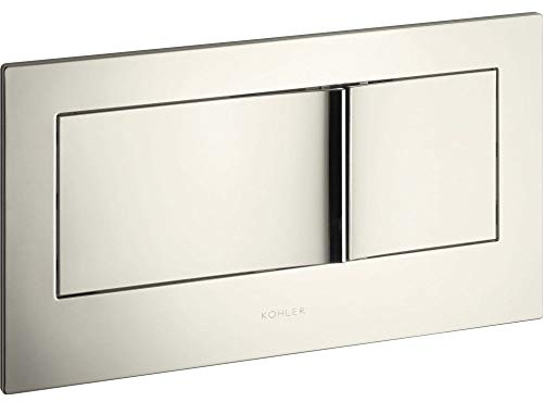 KOHLER 6298-SN Veil Flush Actuator Plate, Vibrant Polished Nickel