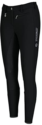 PIKEUR Damen Vollbesatz Reithose LUCINDA GRIP, Unisex, Schwarz