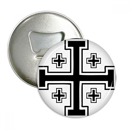 Religion Christentum Belief Kirche Kreuzen rund Flaschenöffner Kühlschrank Magnet Pins Badge Button Geschenk 3