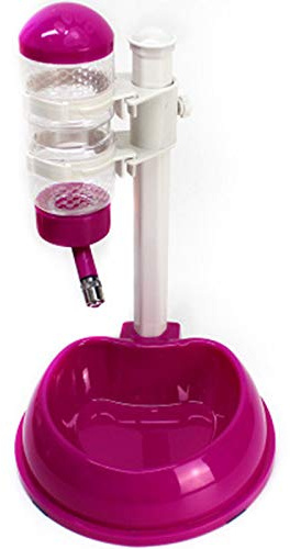 MEYLEE Perro Botella de Agua de la Taza del Soporte de Bebedero sin Goteo dispensador Multifuncional Antideslizante, Soporte alimentador automático para Mascotas, 36cm × 24cm × 24cm