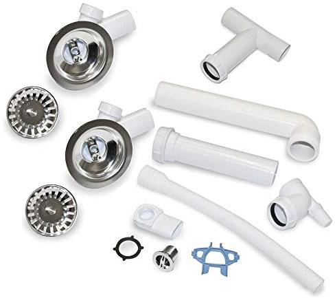 Villeroy & Boch Chrome Kitchen Sink Basket Strainer Waste Kit 8K22 00 61