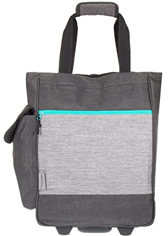 Alessandro Einkaufsroller Shoppingtrolley Einkaufstrolley (12894 TT Grey), XL | Einkaufswagen Shopper Shoppingtrolly Trolly Damen Herren Saunatrolley Sauna Freizeit Outdoor Festivaltrolley