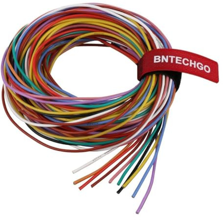BNTECHGO 20 Gauge Silicone Wire Kit 10 Color Each 5 ft Flexible 20 AWG Stranded Tinned Copper Wire