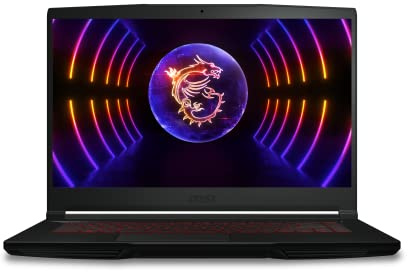 MSI Thin GF63 15 Inch FHD Gaming Laptop - (Intel Core i5-12450H, Nvidia GeForce RTX 4050, 8GB RAM, 512GB SSD, Windows 11 Home) - Core Black