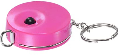 sourcing map Maßband Schneidermaßband Umfangmaßband mit Schlüsselanhänger 1,5M/60 Zoll rosa