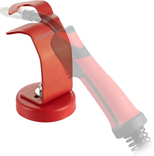 Poppstar Support Universel pour Torche de Soudage MIG MAG avec pied magnétique pour fixation à la table de soudage (p.e. pour MB-15 AK, MB-25 AK), Rouge