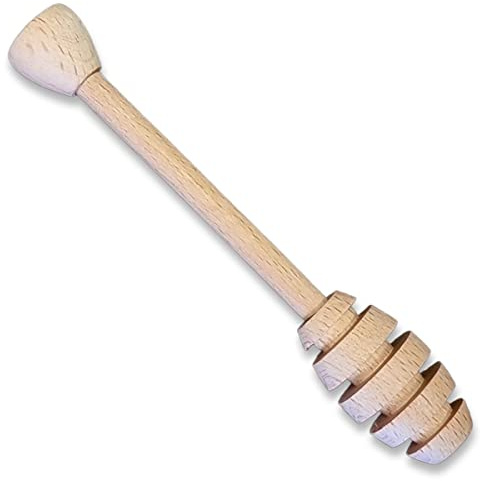Spargimiele Dosamiele in legno di faggio Italiano disponibile in 6 misura | stock 20 pezzi (Spargimiele medio allungato mm. 110)
