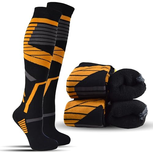 Frostfighter Herren Thermo Arbeits- Kniestrümpfe (4x Paar) Winter Work Vollfrottee Innenfutter (43-46)