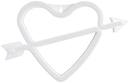 OSALADI Neon Herz Design Lampe Dekorative Nachtlicht Mit Usb Oder Batteriebetrieb Für Schlafzimmer Partys Und Romantische Anlässe Cupid Bogen Form
